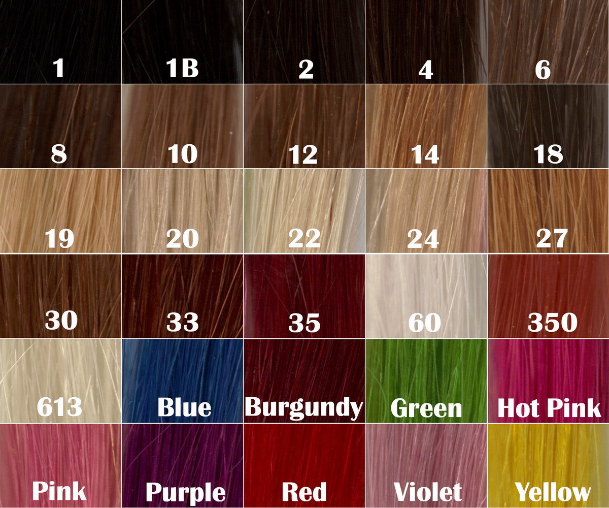 Ombre Weave Color Chart